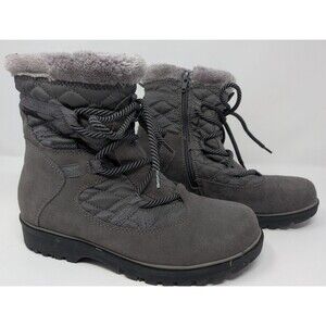 BareTraps Sunta Women 7.5M Gray Waterproof Thermal Winter Snow Boot -5 F / -20 C